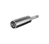 Adaptateur XLR mâle 3pins > Jack 6.35 mâle mono