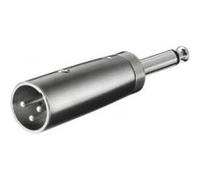 Adaptateur XLR mâle 3pins > Jack 6.35 mâle mono G