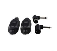 Adaptateur XLR sans fil émetteur et récepteur pour microphone dynamique et mixeur audio, lien de microphone sans fil 2,4 G avec faible latence inférieure à 15 ms, 80 m (1 en 1)