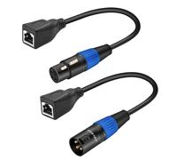 Adaptateur XLR vers RJ45 3 broches 1 paire,câble DMX RJ45 vers XLR,pour série de contrôleurs DMX-CON,scène et studio d'enregistrement,0,5 m