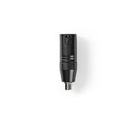 Adaptateur xlr xlr mâle à 3 broches vers rca femelle 1 pièce métal