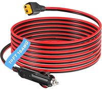 Adaptateur XT60 12 V/24 V DC Chargeur de voiture pour ECOFLOW DELTA 2/3 River 3/2 MAX Bluetti EB55 AC70 Power Station Anker SOLIX C200 C300 C1000 F2000 Générateur solaire Batterie Lipo XT60 Câble de