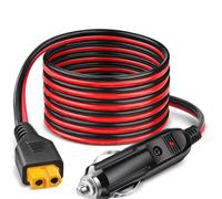 Adaptateur XT60 12 V/24 V DC Chargeur de voiture pour ECOFLOW DELTA 2/3 River 3/2 MAX Bluetti EB55 AC70 Power Station Anker SOLIX C200 C300 C1000 F2000 Générateur solaire Batterie Lipo XT60 Câble de