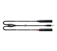 Adaptateur Y audio [1x Jack mâle 3.5 mm - 2x Jack femelle 6.35 mm] Cordial CFY
