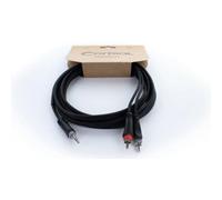 Adaptateur Y Cordial 14857 Jack / Cinch-RCA audio [1x Jack mâle 3.5 mm - 2x