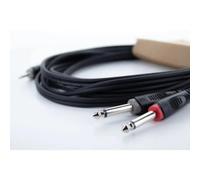 Adaptateur Y Cordial 14865 Jack / Cinch-RCA audio [1x Jack mâle 3.5 mm - 2x