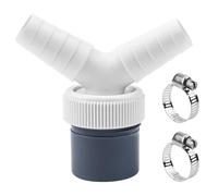 Adaptateur Y pour Double Evacuation Machine a Laver et Tuyau Evacuation Lave Vaisselle avec Sortie pour Tuyau Ø40 mm et Entrée Ø18-23 mm