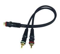 Adaptateur Y RCA - CALIBER - 1 RCA Femelle / 2 RCA Mâles - Double blindage - Doubler signal RCA