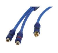 Adaptateur Y RCA - CALIBER - 1 RCA Male / 2 RCA Femelles - Double blindage - 30cm