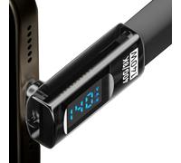 Adaptateurs à angle droit | Adaptateur stéréo de type C à affichage numérique 140 W - Adaptateur d'extension 40 Gbit/s, connecteur de de charge flexible pour ordinateurs portables