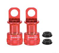 Adaptateurs à dégagement rapide pour porte-pédales sur vélos pliants Brompton fabriqués en alliage d'aluminium (rouge)