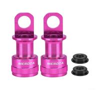 Adaptateurs à dégagement rapide pour vélos pliants Brompton fabriqués en alliage d'aluminium (violet)