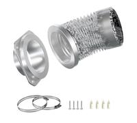 Adaptateurs d'aération de sèche-linge généraux - Outil rapide - Connexion facile - Coude d'échappement en acier - Coude d'échappement facile à fixer à 180 degrés