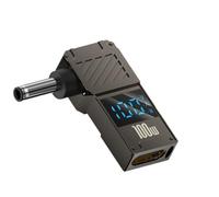 Adaptateurs d'alimentation USB C coudés à 90 degrés 100 W Charge rapide pour ordinateurs portables 7450 Tension en temps réel Courant USB C portable vers alimentation avec moniteurs en temps réel