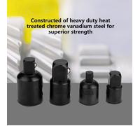 Adaptateurs de douille - EBTOOLS - 4 pièces - Acier au chrome vanadium - Résistants à la corrosion