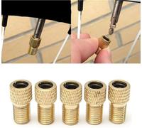 Adaptateurs de kangql - 5 pièces - Adaptateurs de Presta à Valve Schrader - Embouts pour vélo, Pompe à vélo, gonflage de Pneu