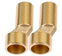 Adaptateurs de la pomme de douche 2PCS, adaptateur robinet en cuivre réglable à angle 3/4 diamètre pour adaptateur tête robinet douche, boule pivotante, pivot