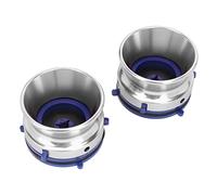 Adaptateurs de Moyeu Nab en Alliage en Aluminium POLU pour Studer 10 Pouces Ouvreur, Conception Stable pour Les Bandes de Bobine, 2X Adaptateurs Nab Hub (Silver)