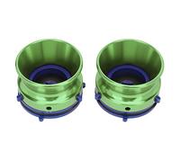 Adaptateurs de Moyeu Nab en Alliage en Aluminium POLU pour Studer 10 Pouces Ouvreur, Conception Stable pour Les Bandes de Bobine, 2X Adaptateurs Nab Hub (Green)
