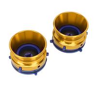 Adaptateurs de Moyeu Nab en Alliage en Aluminium POLU pour Studer 10 Pouces Ouvreur, Conception Stable pour Les Bandes de Bobine, 2X Adaptateurs Nab Hub (Gold)