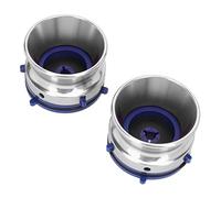 Adaptateurs de Moyeu Nab, Ouvre-Porte Verrouillable en Métal de 10 Pouces, Structure Solide et Polie pour Magnétophone à Bobine (Silver)