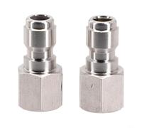 Adaptateurs de nettoyeur haute pression en acier inoxydable de 10,2 cm pour raccords à connexion rapide NPT, raccords de tuyau haute pression 5000 PSI pour extensions de baguette, canons à mousse et