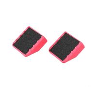Adaptateurs de pédale de vélo sans clip pour pédale Wahoo convertit en plateforme commune, double design antidérapant, facile à installer, matériau plastique noir (rose)