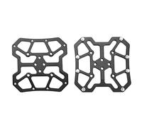 Adaptateurs de Pédales Vélo en Alliage d'Aluminium, Convertisseur Clipless pour VTT et Route, Rouge - Léger et Robuste, Installation Facile pour Meilleure Performance de Pédalage (Noire)