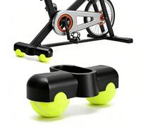 Adaptateurs de Pieds pour Entraîneurs de vélo, Adaptateurs de Pieds à Bascule pour Vélo D'intérieur, Plaques à Bascule Accessoires pour Wahoo Kickr Core 2, Zwift Ride avec 2 Balles de Tennis