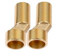 Adaptateurs de pommeau de douche 2PCS, adaptateur robinet en cuivre réglable à angle 3/4 diamètre pour l'installation la douche, adaptateur tête