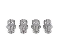 Adaptateurs de raccords hydrauliques M14 à M16, connecteurs filetés Robustes en Acier au Carbone pour Mini-pelles, systèmes hydrauliques, Lot de 4
