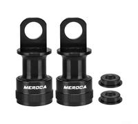 Adaptateurs de support de pédale à dégagement rapide en aluminium pour vélos Brompton, parfaits pour une installation facile (Noir)
