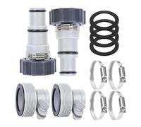 Adaptateurs de tuyau de rechange pour piscine - 2 types d'adaptateurs de tuyau de piscine | Accessoires généraux de piscine pour pompes de filtration, tuyaux de 3,2 cm et 3,8 cm
