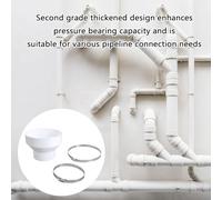 Adaptateurs de tuyau d'échappement robustes convertissant de 150 mm à 100 mm avec pinces métalliques accessoire pour conduit de ventilation efficace coupleur réducteur