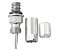 Adaptateurs de tuyau hydraulique avec insert de connecteur olive pour tuyau hydraulique standard de 5 mm fabriqués à partir d'alliage d'aluminium et d'acier inoxydable