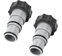 Adaptateurs de tuyau - KALITEC - Lot de 2 - Pour piscine Intex - 38 mm et 32 mm - Plastique