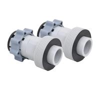 Adaptateurs de tuyaux de piscine - Type B - 2 pcs - Plastique - Extérieur - 38 mm