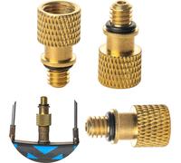 Adaptateurs De Valve De Vélo Av Vers Valve Dv, Lot De 3, Valve Schrader Sur Valve Dunlop, Avec Bague D'étanchéité Supplémentaire, Adaptateur Valve Vélo, Adaptateur De Valve Schrader Sur Valve Normale