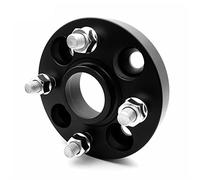 Adaptateurs D'entretoises De Roue PCD 4x100 CB 60.1 Pour Clio Pour Captur Pour Megane Pour Logan Vent Forgé En Alliage D'aluminium 2 Pièces Espaceurs De Roue(2 black 15mm)