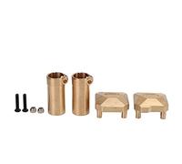 Adaptateurs d'essieu droit avec couvercle Diff en laiton RC, accessoires durables pour améliorer la répartition du poids pour voiture SCX10 II 1/10 RC
