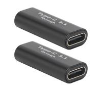 Adaptateurs d'extension USB 3.0 Type C, charge rapide, synchronisation de données, changeur de sexe, convertisseur droit pour Smartphone, 2 pièces