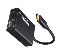 Adaptateurs Ethernet USB C vers RJ45 avec port de charge rapide pour une connexion réseau stable sur ordinateur portable et appareils mobiles. Adaptateurs Ethernet USB C