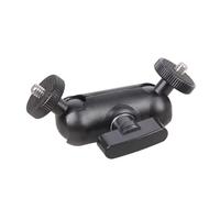 Adaptateurs filetés à double tête - Vis mâle de 6,35 mm - Construction en alliage d'aluminium - Rotation à 360° - Pour support d'appareil photo - Trépieds de micro - Adaptateurs à vis