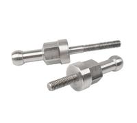 Adaptateurs fixation remorque mono-roue M-Wave pour axe traversant lot de 2