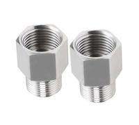 Adaptateurs industriels en acier, raccords filetés mâles 3/8" femelle 1/4 ", 2 unités, connecteur fileté robuste facile à installer adaptateur de conversion
