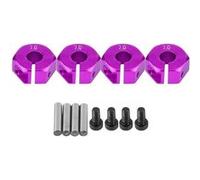Adaptateurs pour moyeux de roue hexagonaux, 12 mm Universel pour voitures RC HSP Sakura à l’échelle 1/10 (4 pièces) (7 mm - Violet) G