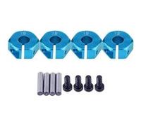 Adaptateurs pour moyeux de roue hexagonaux, 12 mm Universel pour voitures RC HSP Sakura à l’échelle 1/10 (4 pièces) (7 mm - Bleu clair) G