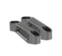 Adaptateurs pour MT 03 pour MT-07 pour 09 pour MT-125 pour MT01 pour MT03 pour MT07 Moto Riser Extension Rétroviseurs Adaptateur(Titanium)