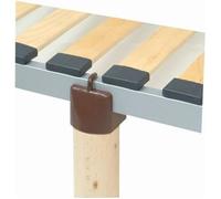 Adaptateurs pour sommier à lattes - Non spécifié - Lot de 4 - Plastique - Dimensions 70x60 mm - Usage pour lit