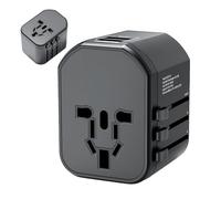 Adaptateurs pour voyages internationaux, adaptateurs pour voyages du Royaume | Convertisseur de voyage standard, chargeur international mondial, plusieurs ports de charge USB pour nomades numériques